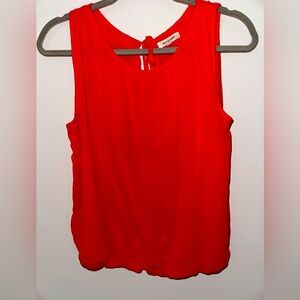 Max Studio red balloon-hem tank top blouse, size Small LIKE NEW